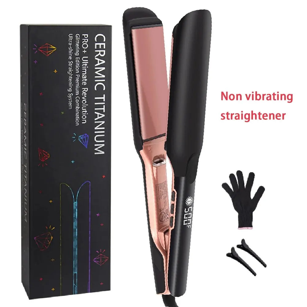 500F Hair Straightener High Temperature Flat Irons Wide Plate Plasma Ions