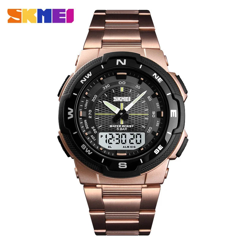 2025 Men Watch  Top Brand Luxury Business Waterproof Wrist Watch Men Fashion Quartz Sports Watches Stainless Steel Mens Watches