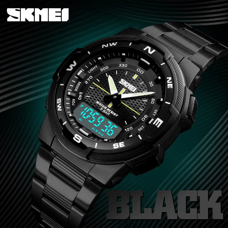 2025 Men Watch  Top Brand Luxury Business Waterproof Wrist Watch Men Fashion Quartz Sports Watches Stainless Steel Mens Watches