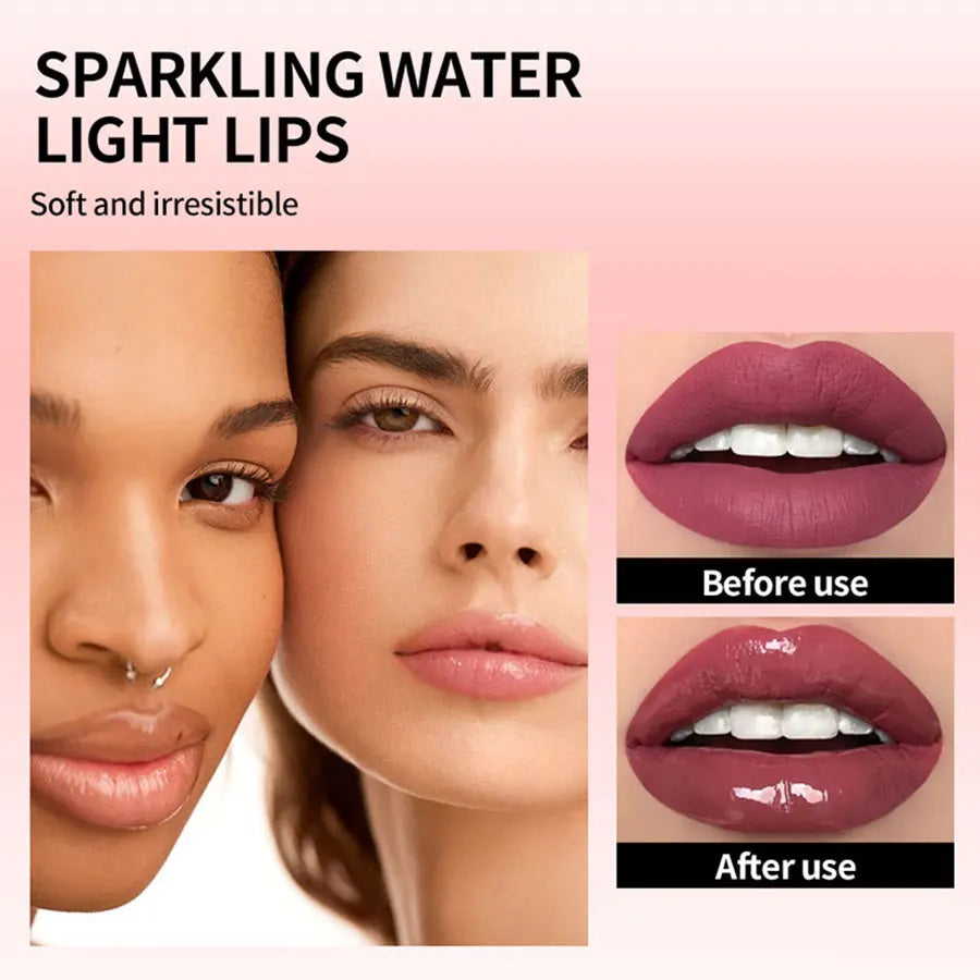 Watery Crystal Clear Jelly Lip Oil Lip Balm Moisturizing And Smoothing Lip Lines