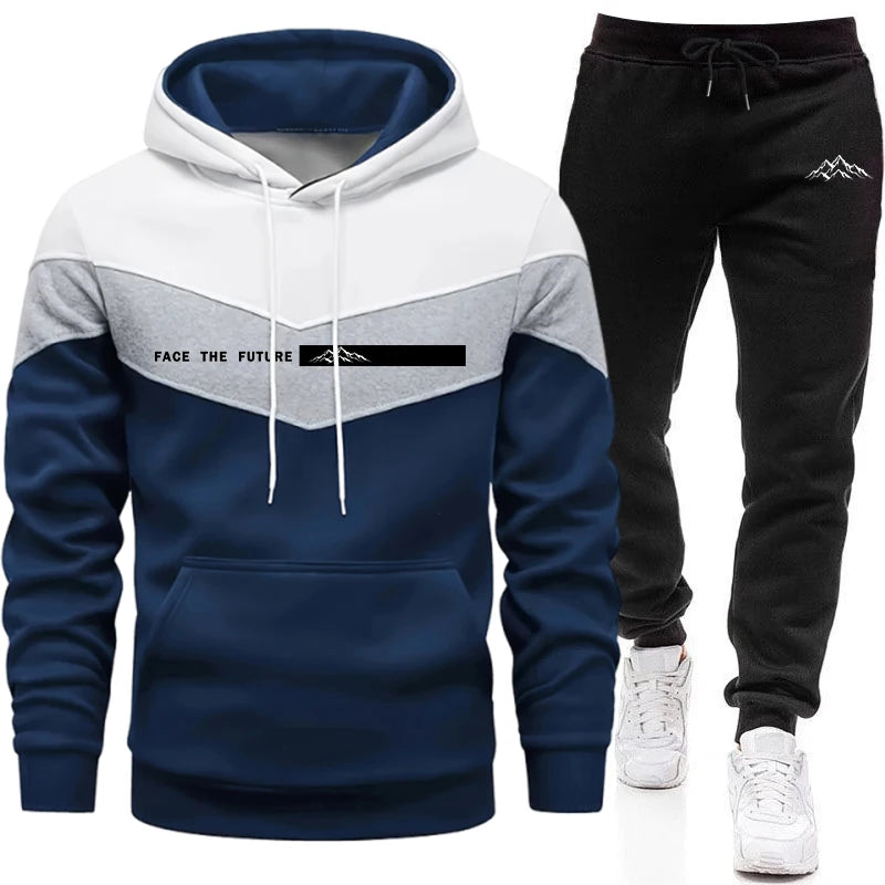 Tracksuit for Man Casual Hooded Sweatshirt Outdoors Sports Jogging Men's Clothing AutumnWinter Single Mix and Match Hoodie Pants