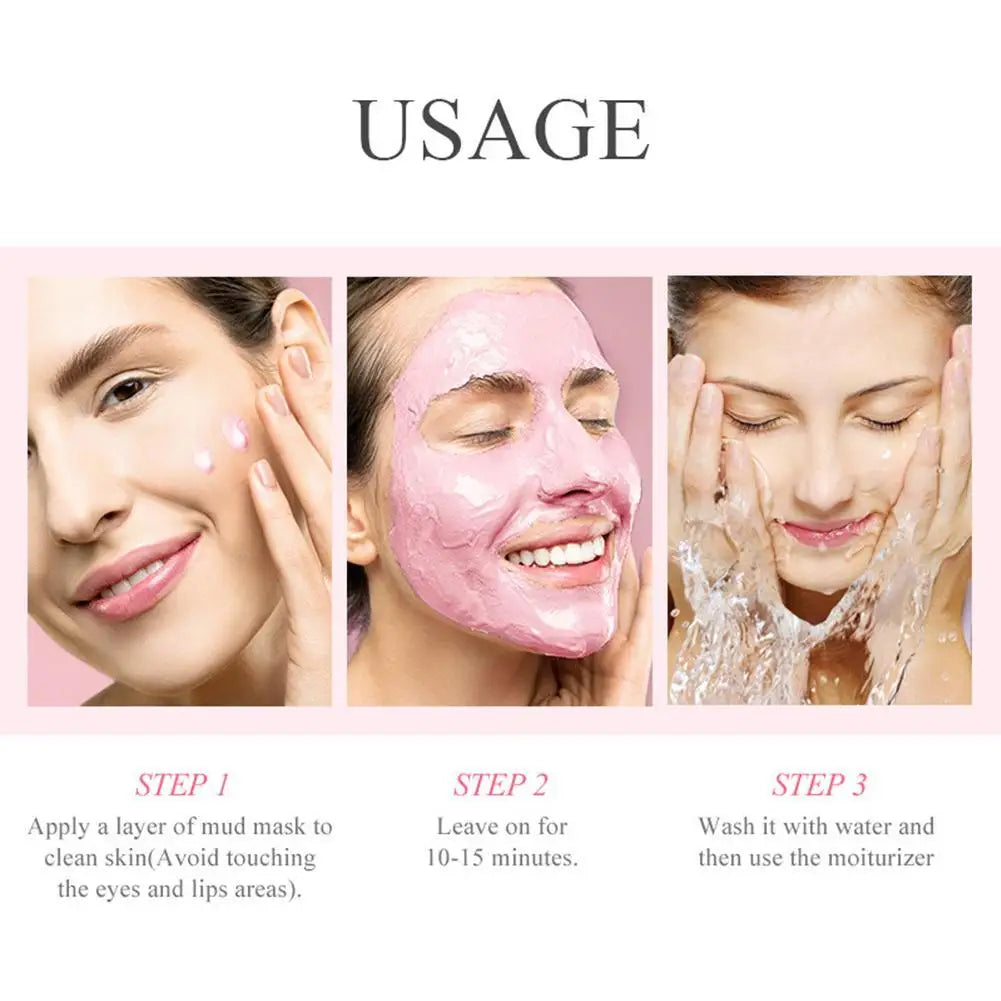 Japan Sakura Mud Face Mask Deep Cleansing Remove Blackheads Oil-Control Clay Mask
