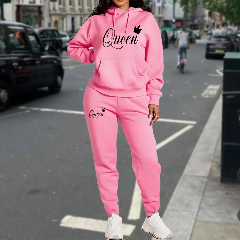 TrackSuit Women Clothing Autumn Winter Hoodies Pants Fashion High Quality Aesthetic Luxury Brand Streetwear Pants Sets for Women