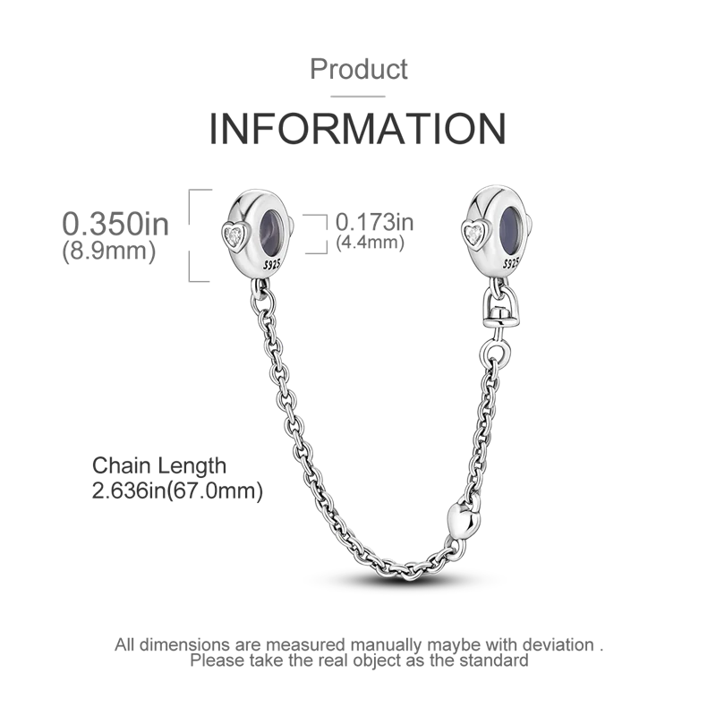 Silver Clasp 925 Sterling Silver CZ Pave Clip Charms Daisy Beads Stopper Safety Chain Fit Original Bangle Bracelet Jewelry Clips