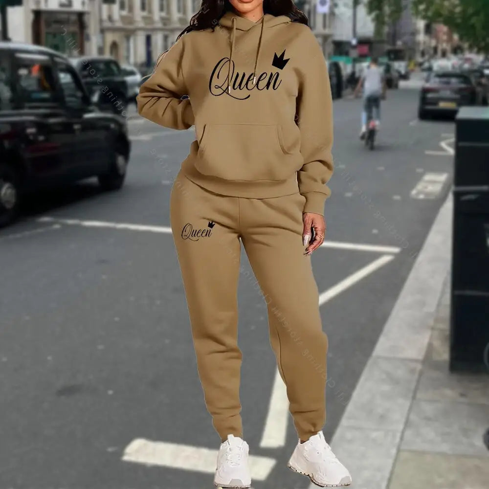 TrackSuit Women Clothing Autumn Winter Hoodies Pants Fashion High Quality Aesthetic Luxury Brand Streetwear Pants Sets for Women