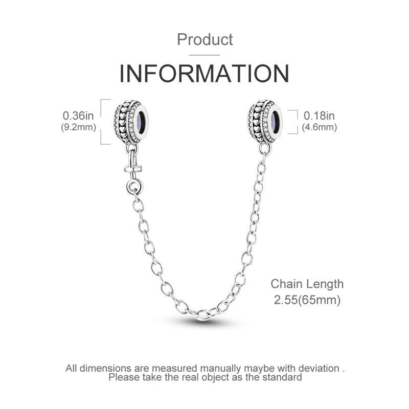 Silver Clasp 925 Sterling Silver CZ Pave Clip Charms Daisy Beads Stopper Safety Chain Fit Original Bangle Bracelet Jewelry Clips