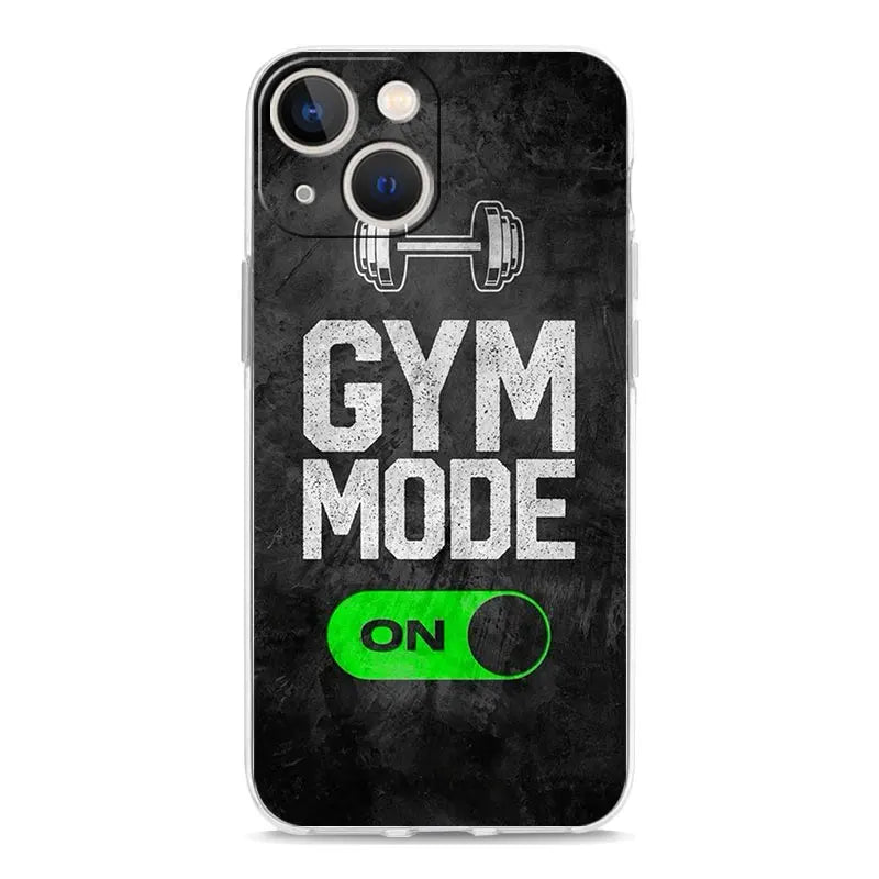 Gym Fitness Bodybuilding Phone Case For iPhone 11 Cases iPhone 15 12 13 14 16 Pro Max X XR XS 14 15 Plus 16Pro iPhone16 Cover