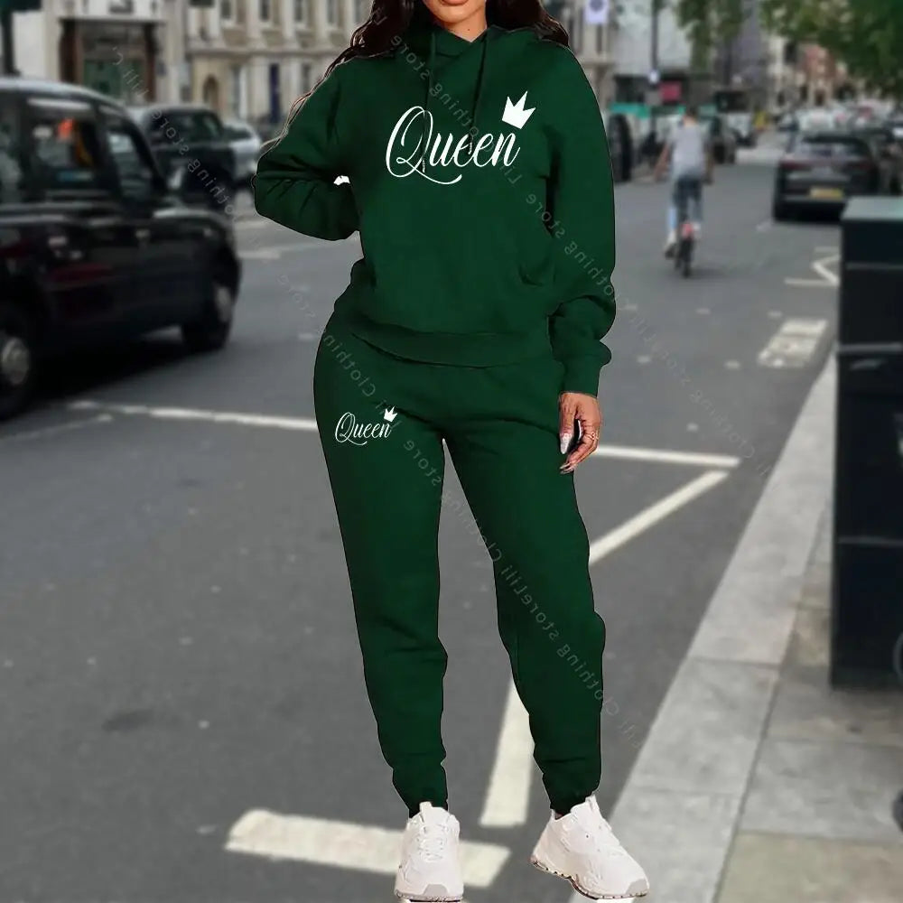 TrackSuit Women Clothing Autumn Winter Hoodies Pants Fashion High Quality Aesthetic Luxury Brand Streetwear Pants Sets for Women