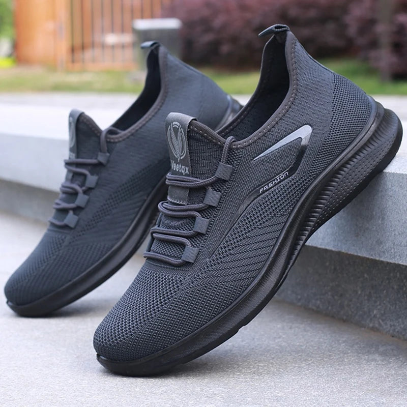 Men's Casual Sneakers - Lightweight, Non-Slip, Round-Toe Low-Top Casual Shoes with Breathable Mesh Lining, Breathable Fabric Upper, Durable Pu Sole, Ideal for Hiking, Outdoor Adventures, Travel, and Everyday Casual Wear, Suit