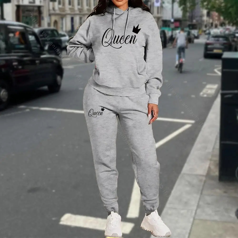 TrackSuit Women Clothing Autumn Winter Hoodies Pants Fashion High Quality Aesthetic Luxury Brand Streetwear Pants Sets for Women