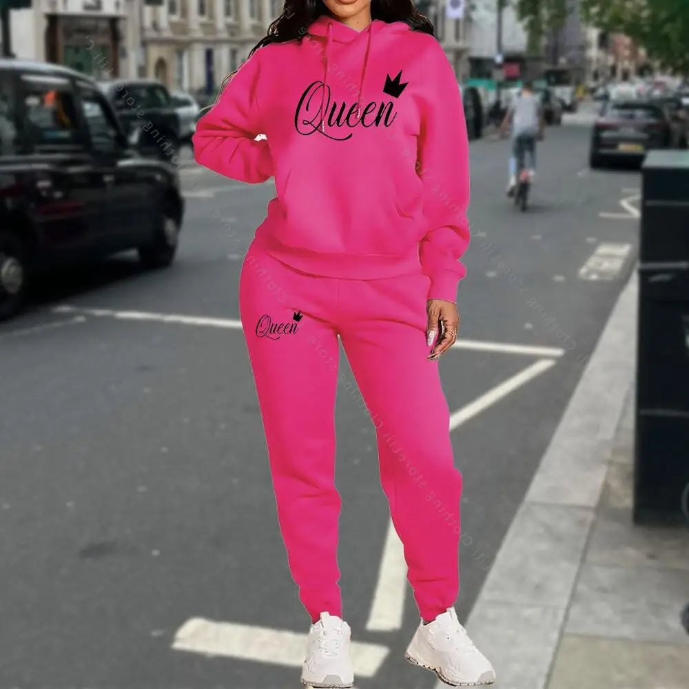 TrackSuit Women Clothing Autumn Winter Hoodies Pants Fashion High Quality Aesthetic Luxury Brand Streetwear Pants Sets for Women