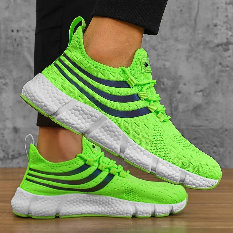 Men’s Sneakers Comfortable Breathable Platform Shoes Summer Man Running Shoes Breathable Comfortable Fashion Walking Sneakers