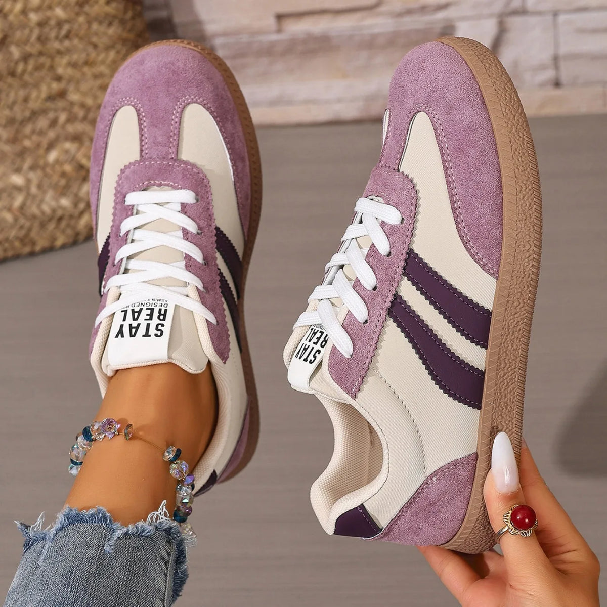 2026 New Sneakers Women Casual Patchwork Designer Shoes Sneakers Women Outdoor Casual Comfortable Ladies Shoe