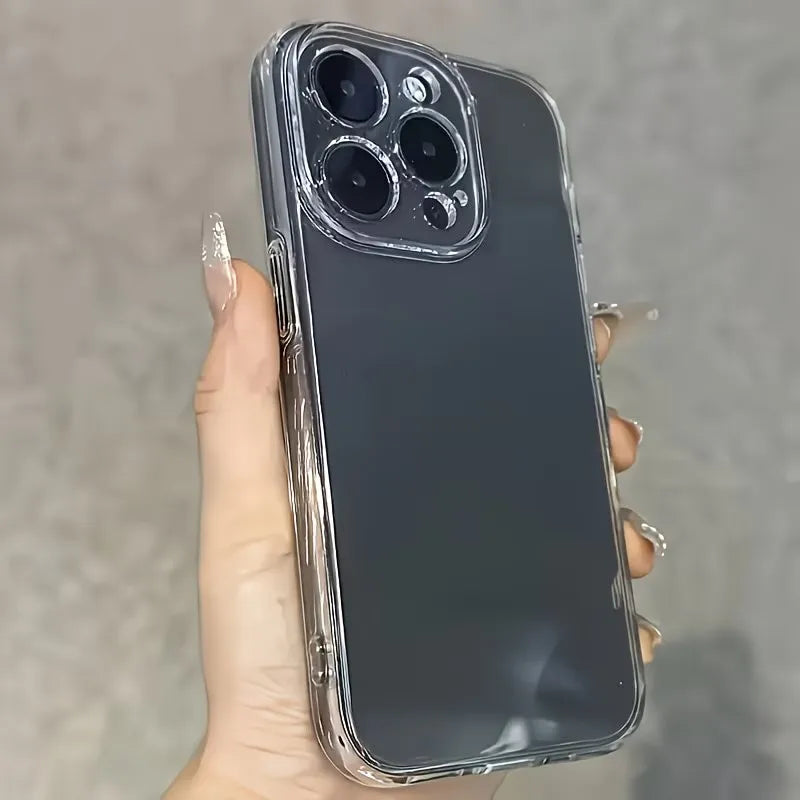 3PCS Ultra Thin Clear Phone Case For iPhone 11 12 13 14 15 16 17 Air 18 ProMax Plus 7 8 X Xr Xs 16E 17E Silicone Soft Back Cover