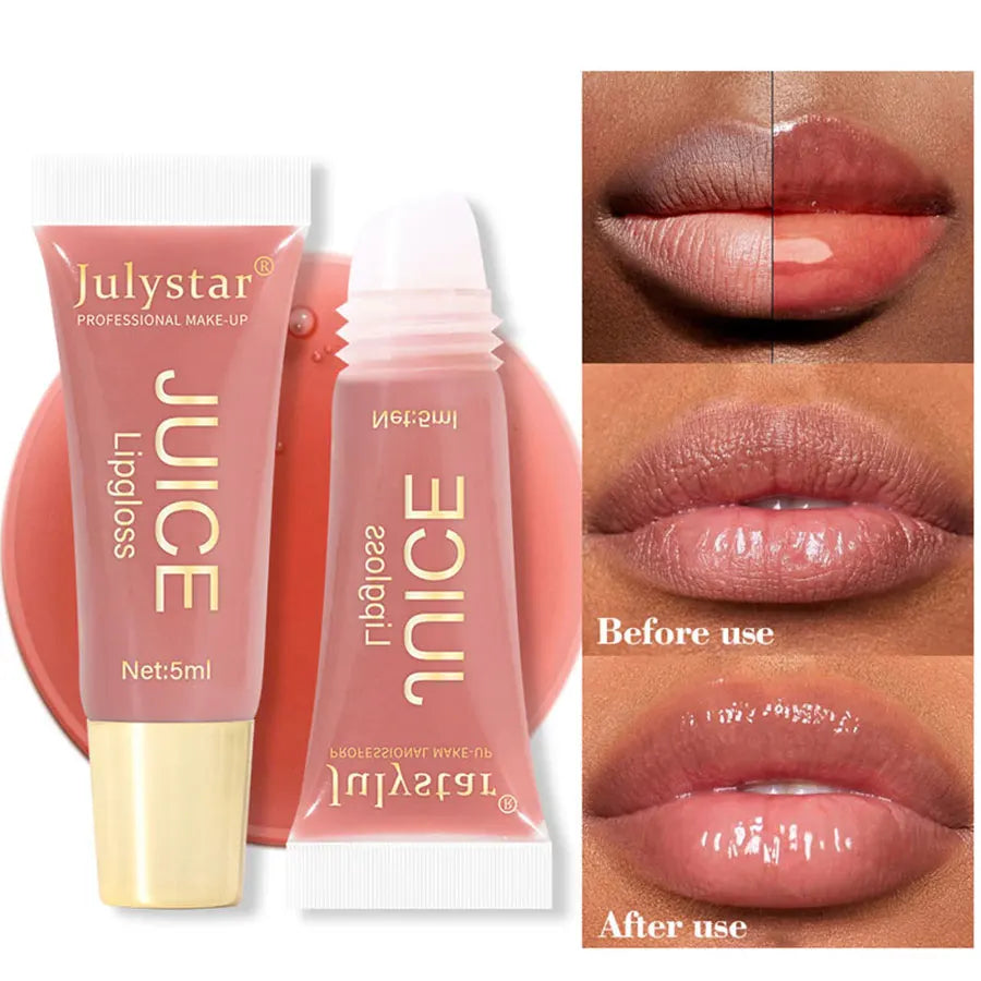 Watery Crystal Clear Jelly Lip Oil Lip Balm Moisturizing And Smoothing Lip Lines