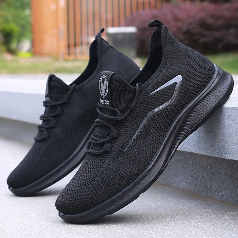 Men's Casual Sneakers - Lightweight, Non-Slip, Round-Toe Low-Top Casual Shoes with Breathable Mesh Lining, Breathable Fabric Upper, Durable Pu Sole, Ideal for Hiking, Outdoor Adventures, Travel, and Everyday Casual Wear, Suit