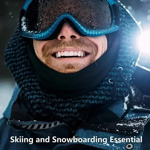 1/2pcs Ski Mask for Men Full Face Mask Balaclava Black Ski Masks Covering Neck Gaiter