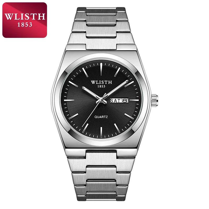 Man Watch Quartz Watch Luxury Waterproof Luminous Date Week Stainless Steel Men's Watch Male Relógios Masculino Reloj Hombre