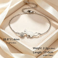 Cute Dachshund Dog Stainless Steel Bracelet for Women's Valentine's Day Commemorative Day Jewelry and Gift Wholesale