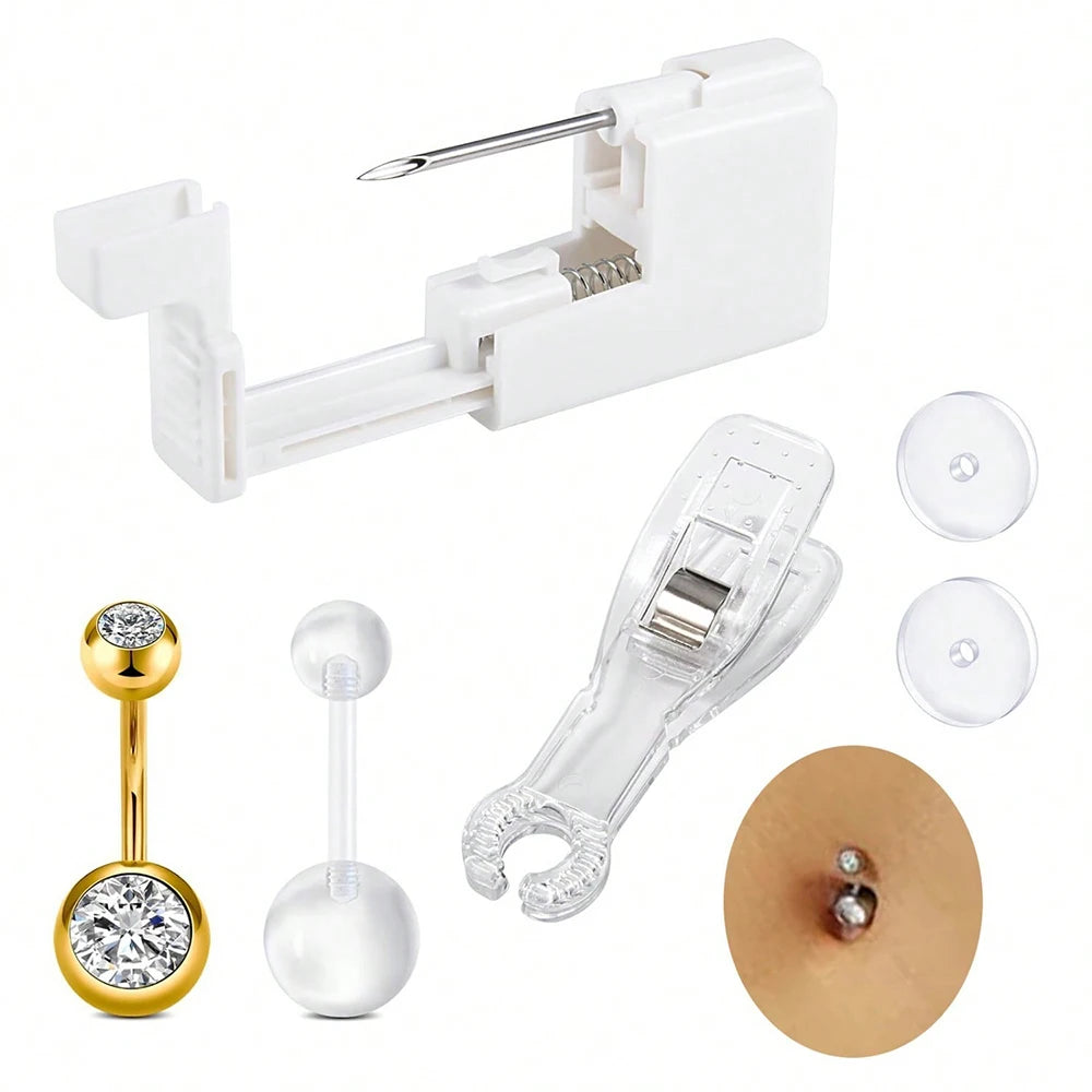 Belly Button Piercing Kit Gun