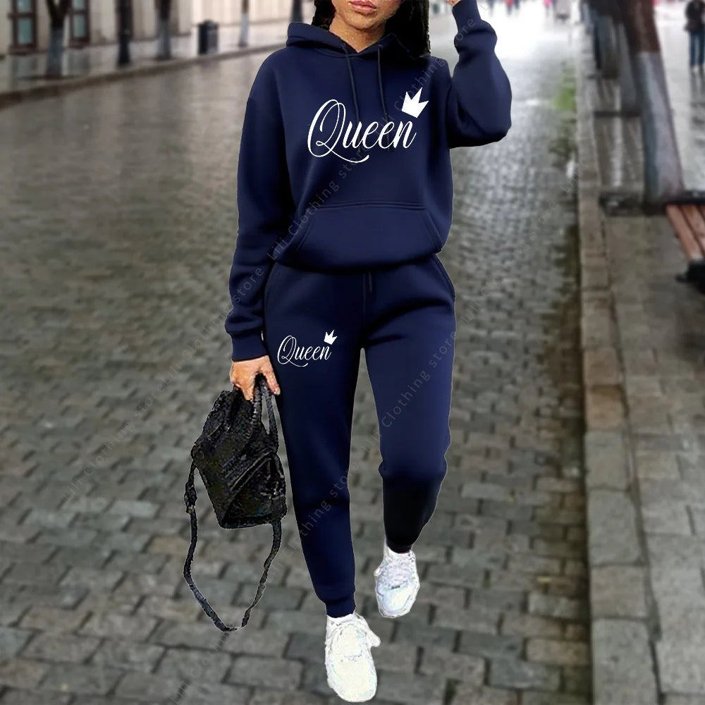TrackSuit Women Clothing Autumn Winter Hoodies Pants Fashion High Quality Aesthetic Luxury Brand Streetwear Pants Sets for Women