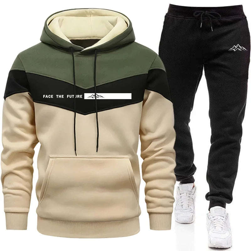Tracksuit for Man Casual Hooded Sweatshirt Outdoors Sports Jogging Men's Clothing AutumnWinter Single Mix and Match Hoodie Pants