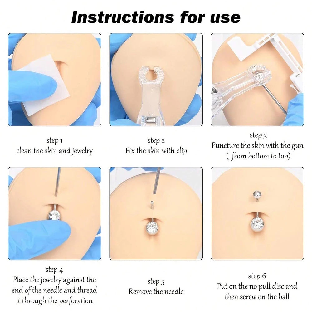 Belly Button Piercing Kit Gun