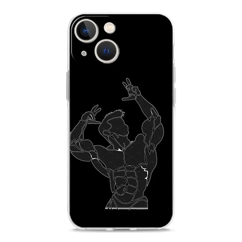 Gym Fitness Bodybuilding Phone Case For iPhone 11 Cases iPhone 15 12 13 14 16 Pro Max X XR XS 14 15 Plus 16Pro iPhone16 Cover