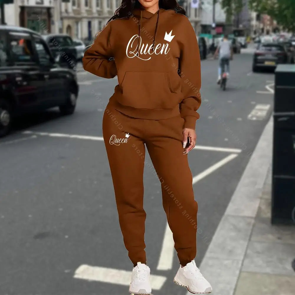 TrackSuit Women Clothing Autumn Winter Hoodies Pants Fashion High Quality Aesthetic Luxury Brand Streetwear Pants Sets for Women
