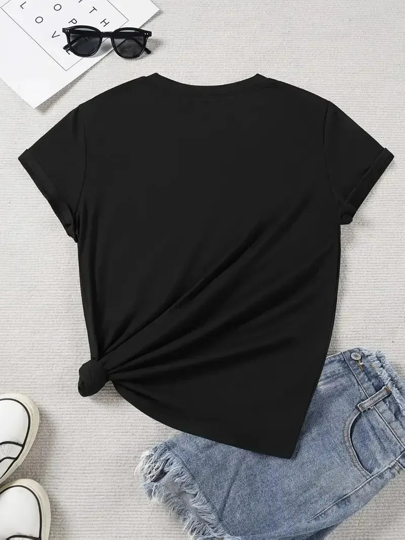 Men Women'S Gym with Attitude Graphic Tee Black Casual T-Shirt with Pink White Letter Print Short Sleeve Round Neck