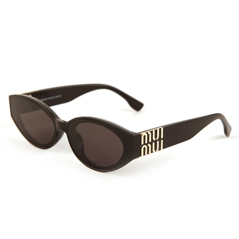 Glamour Fashion Women Sunglasses Luxury Oval Designer Men Glasses Trend Classic Brand Unisex Shades UV400