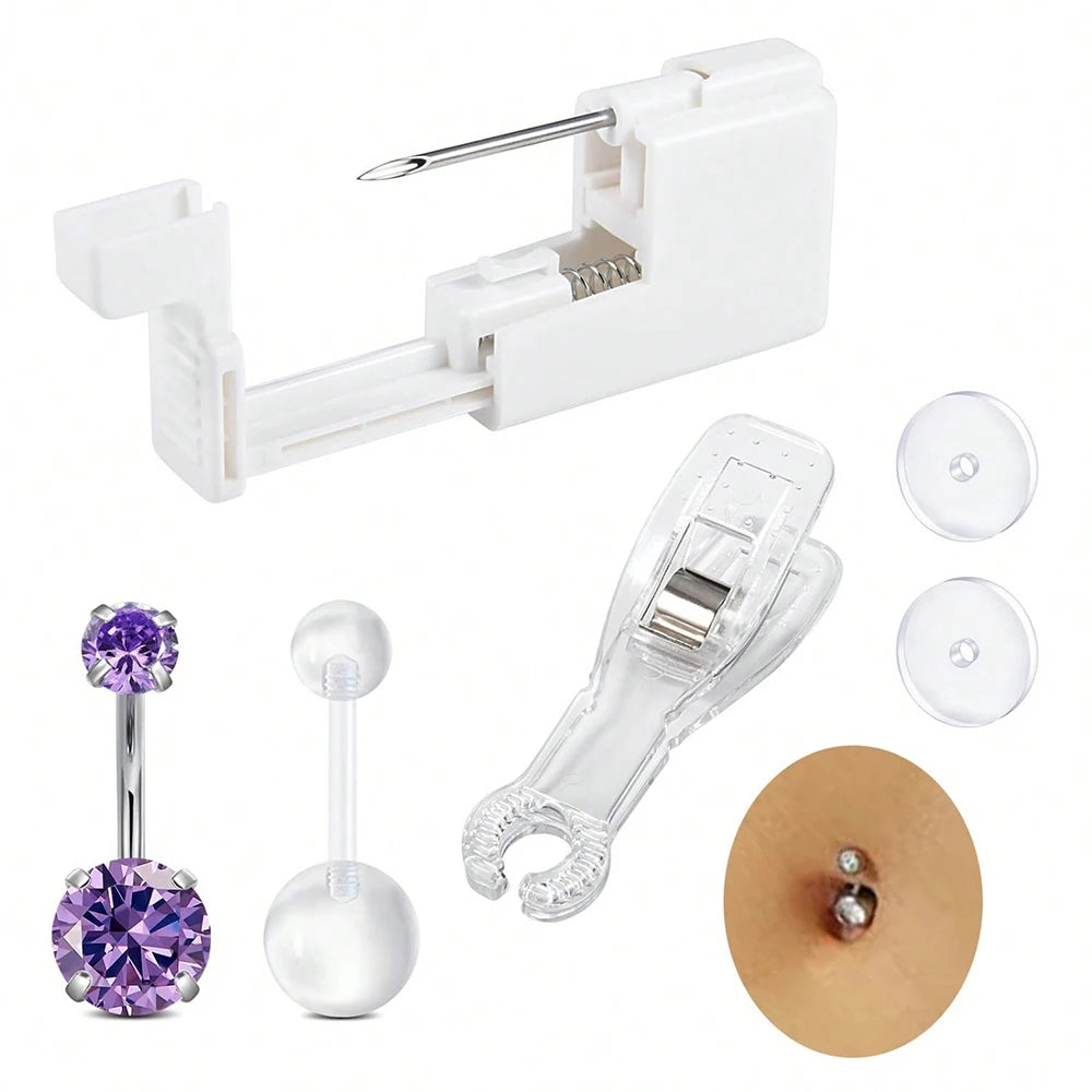 Belly Button Piercing Kit Gun