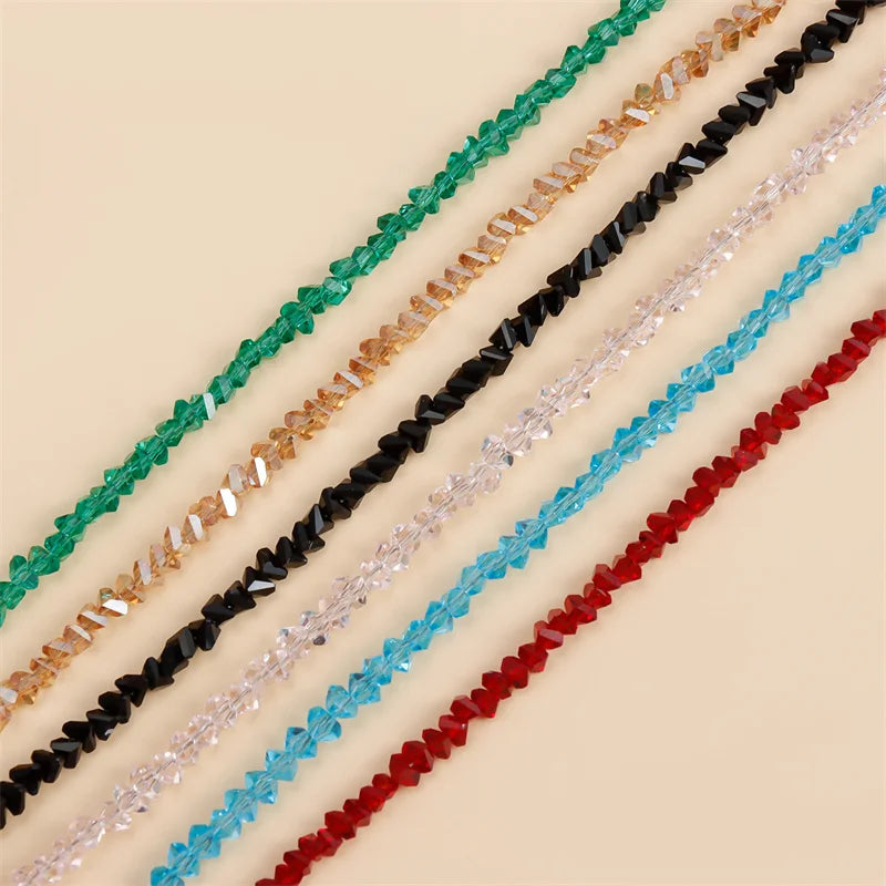 Transparent Crystal Irregular Beaded Choker Necklace for Women