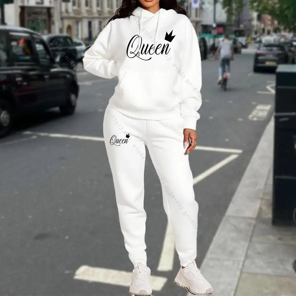 TrackSuit Women Clothing Autumn Winter Hoodies Pants Fashion High Quality Aesthetic Luxury Brand Streetwear Pants Sets for Women