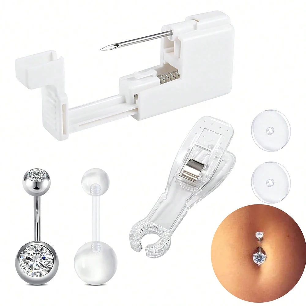 Belly Button Piercing Kit Gun