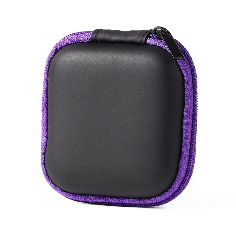 Portable Shockproof Headphone Case Earphone Bag Headset Storage Bag Hard Shell Earphone Accessories Memory Card USB Cable