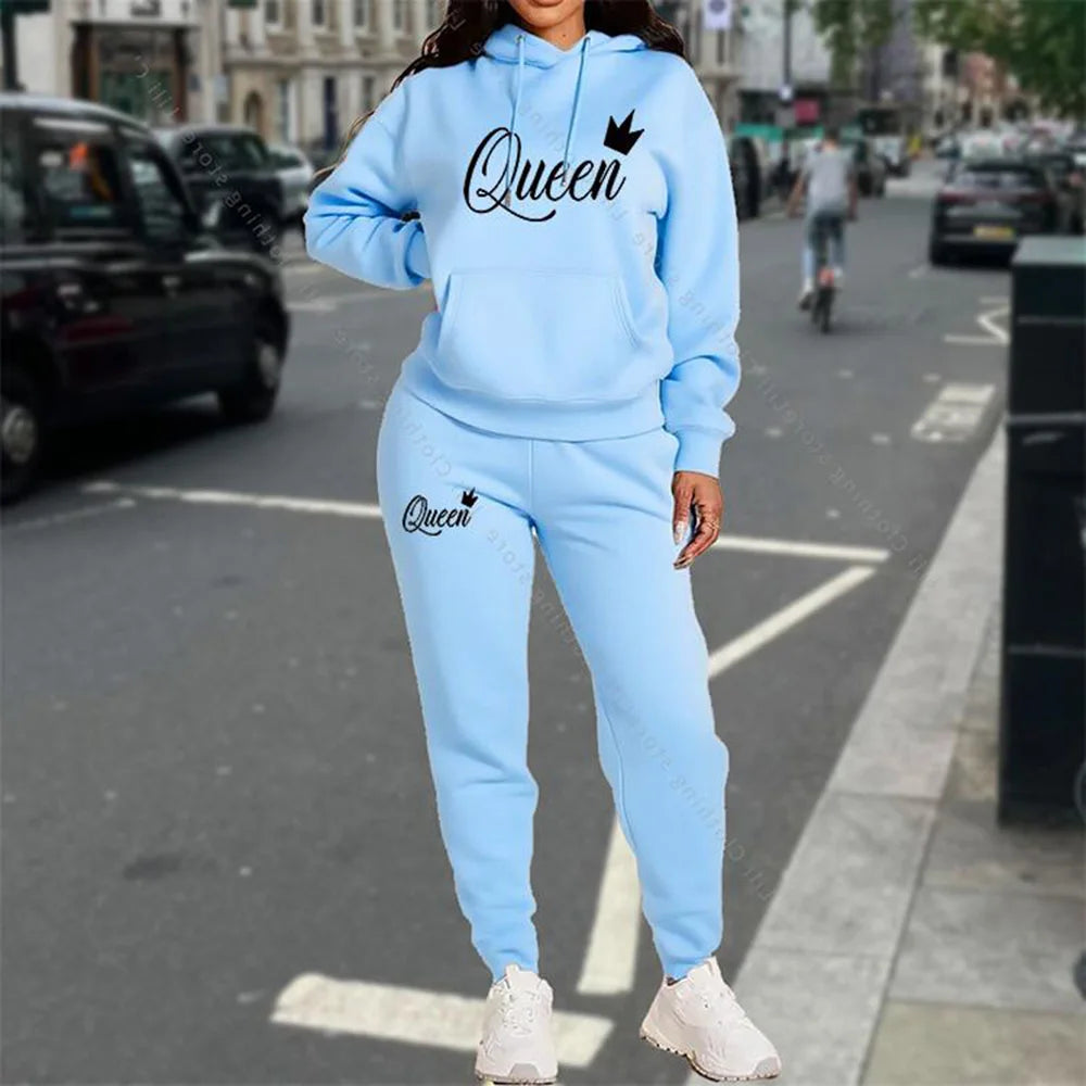 TrackSuit Women Clothing Autumn Winter Hoodies Pants Fashion High Quality Aesthetic Luxury Brand Streetwear Pants Sets for Women