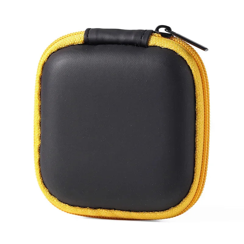 Portable Shockproof Headphone Case Earphone Bag Headset Storage Bag Hard Shell Earphone Accessories Memory Card USB Cable