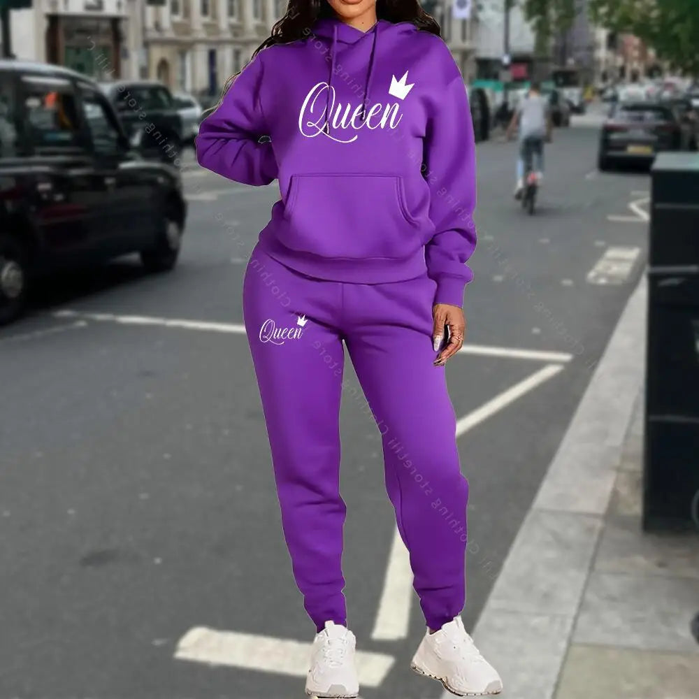 TrackSuit Women Clothing Autumn Winter Hoodies Pants Fashion High Quality Aesthetic Luxury Brand Streetwear Pants Sets for Women