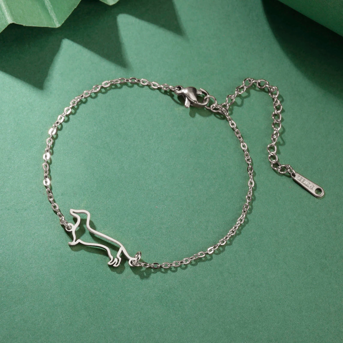 Cute Dachshund Dog Stainless Steel Bracelet for Women's Valentine's Day Commemorative Day Jewelry and Gift Wholesale
