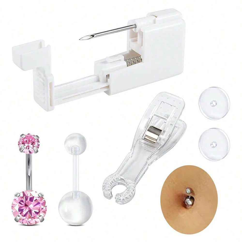 Belly Button Piercing Kit Gun