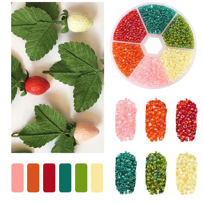 2mm Glass Seed Beads Kit Bracelet Making Kit Small Beads Assortment Colors Craft Loose Beads for Jewelry Making DIY Art Crafts