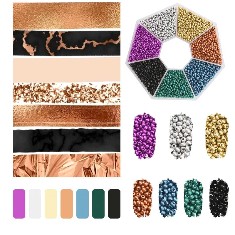 2mm Glass Seed Beads Kit Bracelet Making Kit Small Beads Assortment Colors Craft Loose Beads for Jewelry Making DIY Art Crafts