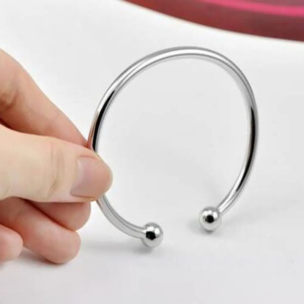 Silver Plated Bracelet Adjustable Bangles Fashion Jewelry Mens/Womens
