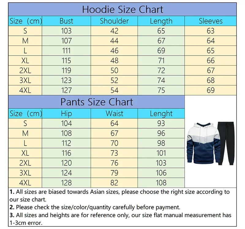 Tracksuit for Man Casual Hooded Sweatshirt Outdoors Sports Jogging Men's Clothing AutumnWinter Single Mix and Match Hoodie Pants