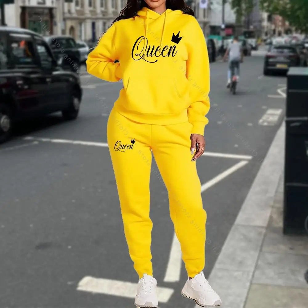 TrackSuit Women Clothing Autumn Winter Hoodies Pants Fashion High Quality Aesthetic Luxury Brand Streetwear Pants Sets for Women