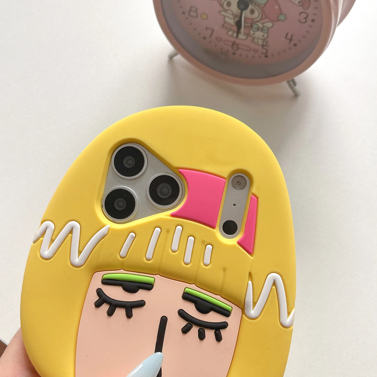 3D Cartoon Cute Plain Woman Phone Case for iPhone 17 Pro Max 16 15 14 13 Back Cover Gift