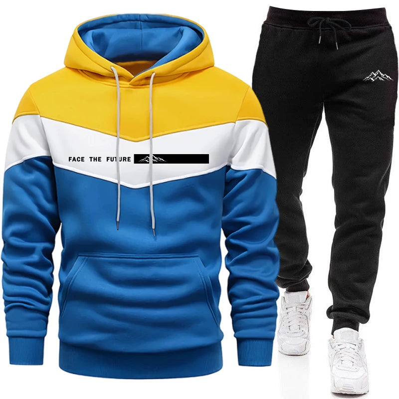 Tracksuit for Man Casual Hooded Sweatshirt Outdoors Sports Jogging Men's Clothing AutumnWinter Single Mix and Match Hoodie Pants